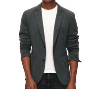 PJ PAUL JONES Men's Casual Knit Blazer Suit Jackets Two Button Lightweight Unlined Sport Coat, Black Grey, S