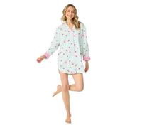 PJ Salvage Women's Ma Cherie Cherry Print Night Shirt, Light Mint, S