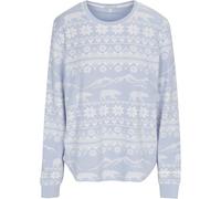 PJ Salvage Womens Shirt Long Sleeve Pyjama Top Crew Neck