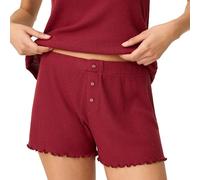 PJ Salvage Women's Textured Essentials Pajama Short Bottom, Port, M