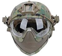 PJ Tactical Fast Helmet, Pilot Protective Helmet, Airsoft Paintball Helmet With removable mask and goggles