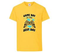 PJ4U Game Day Gaming Xbox Children's Teens T Shirt Various Sizes and Colours (UK, Numeric, 8, 12, Regular, Regular, Sunflower Yellow)