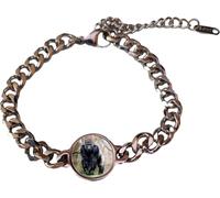 PJ4U Gorilla Wildlife Ape Silver Colour Belcher Chain Bracelet And Gift Box