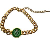 PJ4U London Irish Rifles Military Gold Colour Belcher Chain Bracelet And Gift Box