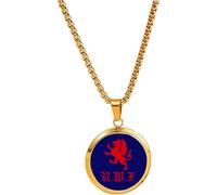 PJ4U Royal Welch Fusiliers Military Gold Colour Necklace With Pendant And Gift Box