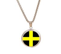 PJ4U St David's Wales Welsh Dragon Silver Colour Necklace With Pendant And Gift Box