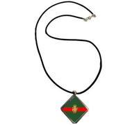 PJ4U Ulster Defence Regiment Ireland Military Remembrance Diamond Shaped Pendant With Black Cord And Velvet Gift Bag