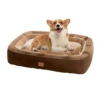 PJDDP Comfort Dogs Couch Sofa with Washable Removable Cover, Pet Bed with Nonskid Bottom, Calming Anti Anxiety, Fluffy Dog Bed for Small To Large Dogs,M