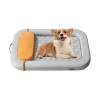 PJDDP Cooling Mat for Dogs And Cats, Self-Cooling Pet Pad, Ice Silk Mat for Dogs, Portable Pet Cool Mat with Washable Removable Cover, Perfect for Hot Summer Days,M