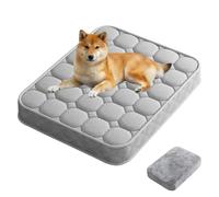PJDDP Dog Bed Orthopedic Cooling, Dog Crate Bed with Removable Washable Cover, Dogs Beds Mats with Nonskid Bottom, Deluxe Pet Beds Mat for Small,Medium Dogs,S