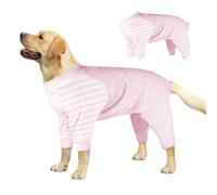 PJDDP Dog Bodysuit After Surgery, Dog Onesie Protect Wound Surgical Suit for Male/Female Dog Surgery Recovery Suit Dog Pajamas for Medium Large Dogs,Pink,XL