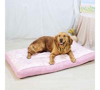 PJDDP Dog Cooling Mat Extra Thick, Cooling Dog Bed, Pet Cooling Mat, Breathable Summer Dogs Cooling Pad with Removable Washable Cover, Double-Sided Use,Blue,M