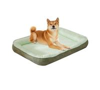 PJDDP Dog Cooling Mat, Pet Cool Mat, Non-Slip Cat Mat Ice Silk Chill Pads for Kennels, Crates, Great for Dogs Cats in Hot Summer for Small Medium Dogs And Cats,Green,M
