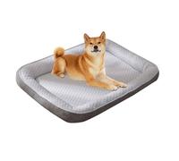 PJDDP Dog Cooling Mat, Pet Cool Mat, Non-Slip Cat Mat Ice Silk Chill Pads for Kennels, Crates, Great for Dogs Cats in Hot Summer for Small Medium Dogs And Cats,Grey,S