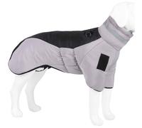 PJDDP Dog Winter Coat, Watertight Reflective Dog Coats, Waterproof Dog Jacket for Winter, Outdoor Snow Jacket, Dog Snowsuit Dog Coat for Medium Large Dogs,Black,4XL