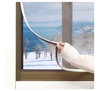 PJDDP Magnetic Window Insulation Kit, Thicken Transparent Windproof Window Thermal Film for Winter, Secondary Glazing Kit for Windows, Convenient Handles, Punch Free, Reusable,150x180cm/59x70in