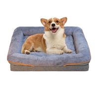 PJDDP Orthopedic Dog Bed, Comfort Pet Couch Sofa with Washable Removable Cover, Supportive Dog Sofa with Egg-Crate Foam And Watertight Lining for Small, Medium And Large Dogs,L