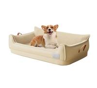 PJDDP Orthopedic Dog Beds, Dog Bed with Supportive Sides, Dogs Sofa Beds with Removable Washable Cover And Non-Slip Bottom for Small To Large Dogs,L