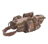 PJDDP Tactical Dog Vest,Dog Tactical Harness,Training Molle Harness,Adjustable Dog Training Vest with 3 Detachable Pouches Outdoor Training for Small Large Dogs,Camouflage,XL
