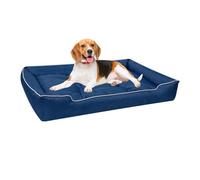 PJDDP Watertight Dog Bed, Breathable Summer Dog Pads, Cat Mat Mattress with Anti-Slip Bottom, Fluffy Anti Anxiety Dogs Beds, Dogs Mat Washable,Navy,XL