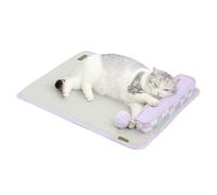 PJDDP Watertight Dog Cooling Mat, Cat Cool Mat, Breathable Summer Dog Cooling Pads, Portable Dogs Crate Mats with Pillow for Small Dogs And Cat