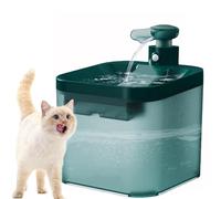 PJDDP Wireless Cat Water Fountain,2200Mah Battery Operated Automatic Cat Waterer Fountain for Drinking with Motion Sensor And Activated Carbon Filter,Green