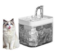 PJDDP Wireless Cat Water Fountain for Drinking, Pet Water Fountain, 1.5L Cat Fountain with Motion Sensor, Super Silent Pump, 3 Filter Element, Two Water Flow Modes,white