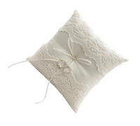 Pjeghbvop 19x19cm White Laces Wedding Rings Pillow Bridals Rings Bearers Pillow Cushions Marriage Ceremony And Photography Decoration