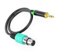 Pjeghbvop 3.5mm Male to 3 Pin Female Compatible Hearing Cable Compatible with Smartphones, Laptops, Mixers for Live Performances and Parties, Home Parties, Hearing Connector