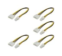 Pjeghbvop 4-Pin CPU Power Supply Port Extension Cable, Desktop 4-Pin Power Plug Connector Cable, Replacement Computer Extension