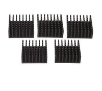 Pjeghbvop 5Pcs 25x25x10mm Aluminum Heatsink Block Computer Cooler Electronic Chip Radiator