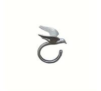 Pjeghbvop Adjustable Size, Flying Bird Jewellery, Adjustable Opening, Alloy Rings, Lightweight, Comfortable, Accessory, Unique Gift, Artistic Bird Rings for Fashion Accessories