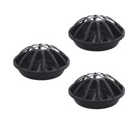Pjeghbvop AntiWaste Poultry Feeder with 12 Holes, Easy to Clean Plastic for Chickens, Chicks, Ducks, Geese, Prevents Spilling of Food Water, Pack of 3