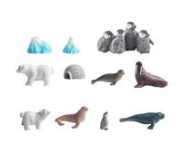 Pjeghbvop Aquarium Decoration, Icebergs, Penguins, Igloo Landscape Figures Set for Unique Aquariums, Underwater Scene, Aquarium Landscape