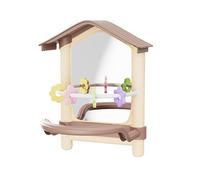 Pjeghbvop Bird Like Glass Deck, Chewable Dental Toy, Polystyrene Building, Easy Installation, Easy Installation, Bird Glass