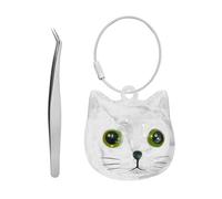 Pjeghbvop Compact Key Ring Storage for Pet Hair, Clear Artifact Bottle for Memorial and as a Gift for Loved Hangovers, Clear PVC Artifact Holder