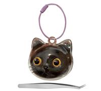 Pjeghbvop Compact Key Ring Storage for Pet Hair, Clear Artifact Bottle for Memorial and as a Gift for Loved Hangovers, Clear PVC Artifact Holder