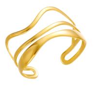 Pjeghbvop Contemporary Coastal Jewellery Flexible Wavy Bangle Stylish Metal Construction Effortless Layering Option Comfortable, Lightweight, Adjustable Bangle, one size, As described