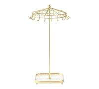 Pjeghbvop Contemporary Jewellery Display Stand, Metal Frame, Clear Acrylic Construction, Removable Rotating Base for Necklace, Rotating Jewellery Stand, one size, As described