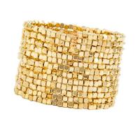 Pjeghbvop Elegant Square Shape Bracelet Polished Finish Comfortable Fit Adjustable Chain for Casual or Formal Cubic Geometric Bracelets, one size, As described