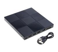 Pjeghbvop External Player with Fast Data Transfer and USB 3.0 and USB C Interfaces for USB C Interface Burner