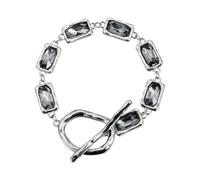 Pjeghbvop Fitted Geometric Square Black Diamond Set Ideal for Women and Formal Gothic Necklace Gift, Einheitsgröße, As described, As described