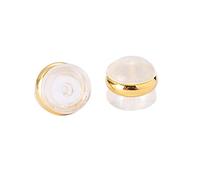 Pjeghbvop Gold Earring Backs, Ear Lock Stoppers, Pierced Safety Clasps, 100 Pieces Carriers, Hypoallergenic Earrings Accessories Set for Women, Jewellery Making, Ear Safety, one size, As described