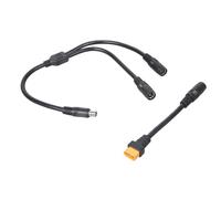 Pjeghbvop High Current 20-A Solar Panel Charging Cable to Double DC8020 Connectors, 14 AWG, 55 cm Length, PVC and Copper Structure, Solar Charging Cable for & Power Plants