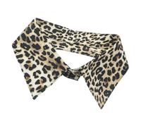 Pjeghbvop High Quality Removable Leopard Print Neck Accessory with Stones Print for Professional and Party Outfits Neck Accessory with Print, Einheitsgröße, As described, As described
