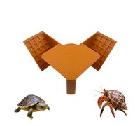 Pjeghbvop Original Habitat Anchorite Shrimp Ascending Toy Environmental Landscape ABS Safe Deck for Herpeton Cistern Pen Turtle Ascending Toy