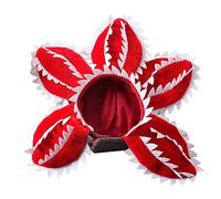 Pjeghbvop Pet Hat Scary Flower Shape Headwear Soft Demogorgon Theme With Adjustable Sticker Pet Devil Flower Hat