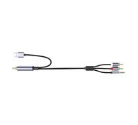 Pjeghbvop Professional Coaxial to 3.5mm Adapter with Tangle-Free Braid Design for Clear Digital Signal Output High Fidelity Adapter Cable