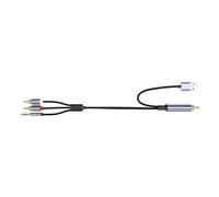 Pjeghbvop Professional Coaxial to 3.5mm Adapter with Tangle-Free Braid Design for Clear Digital Signal Output High Fidelity Adapter Cable