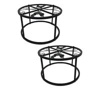 Pjeghbvop Robust Metal Stand for Chicken Feeder Outdoor with Leak-Proof Design Simple Drinking Trough Holder Rack Made of Rustproof Metal for Poultry Feeder